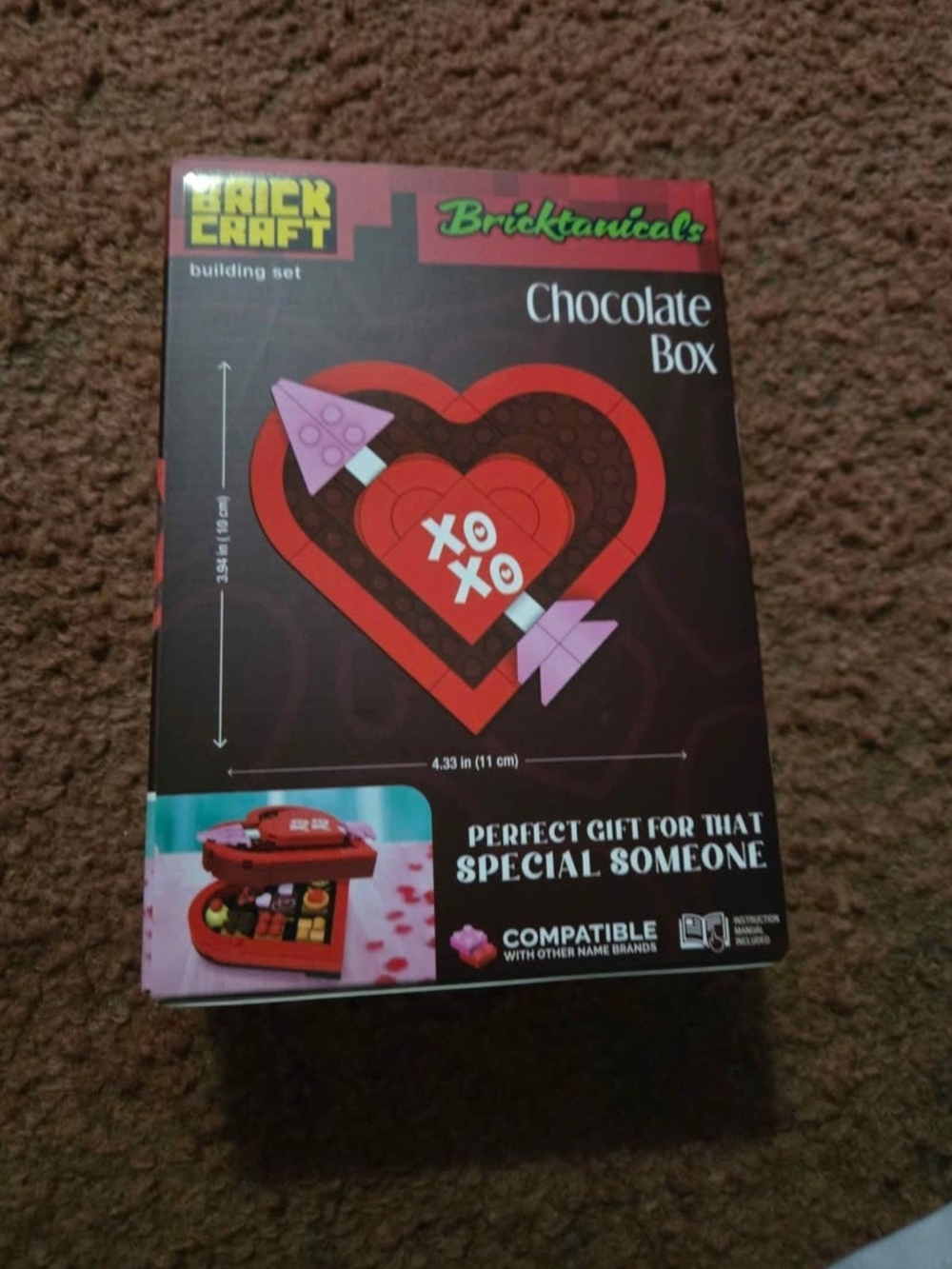 BRICKCRAFT Bricktaniacals Chocolate Box Building Set - Red